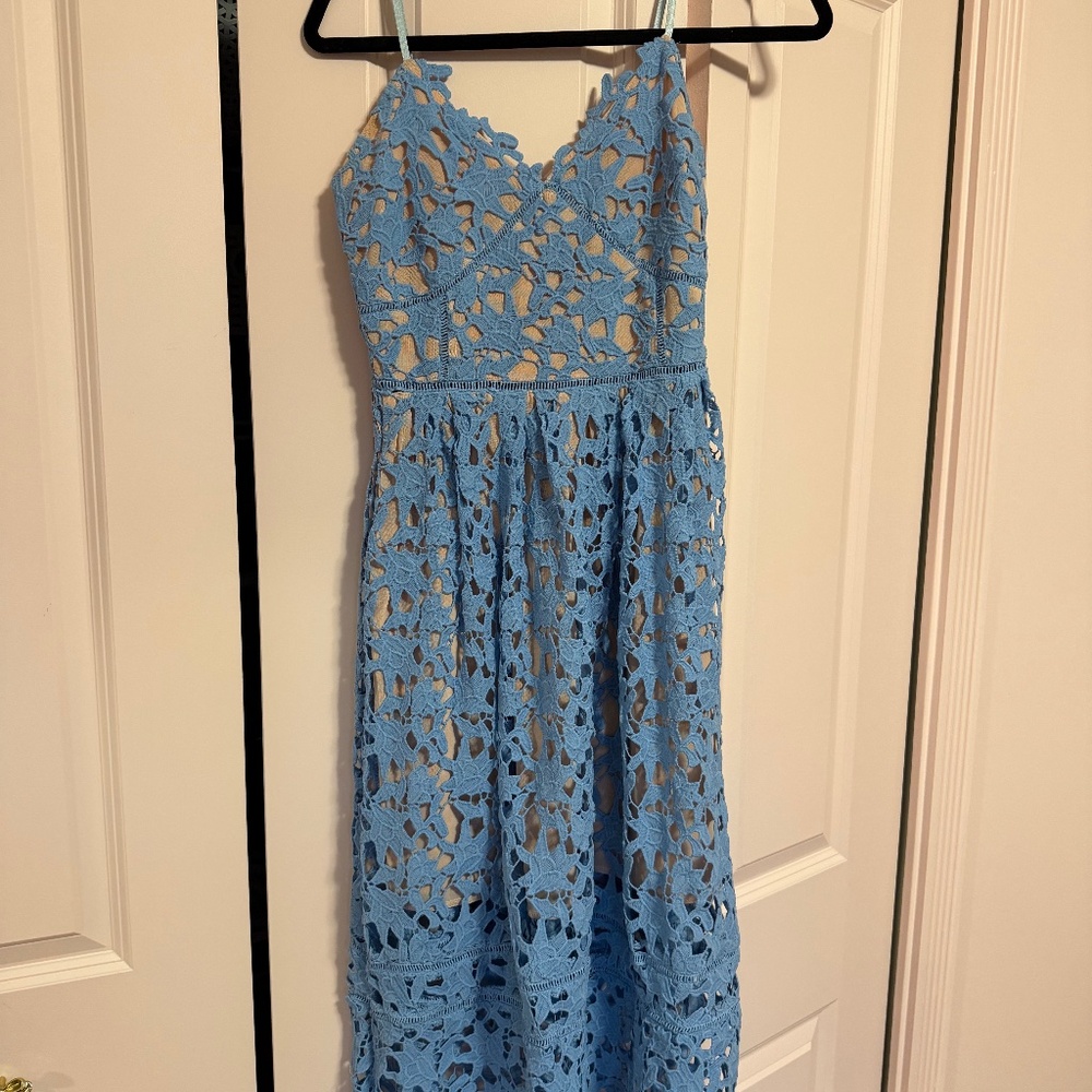 Lace effect dress
